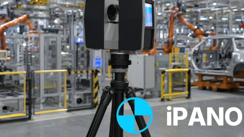 3D laser scanner capturing as-built conditions in an automated manufacturing facility